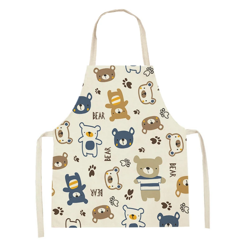 Home Kitchen Cooking Aprons Lovely Animal Bears Printed Sleeveless Linen Colorful Aprons for Men Women Baking Accessories
Home Kitchen Cooking Aprons Lovely Animal Bears Printed Sleeveless Linen Colorful Aprons for Men Women Baking Accessories