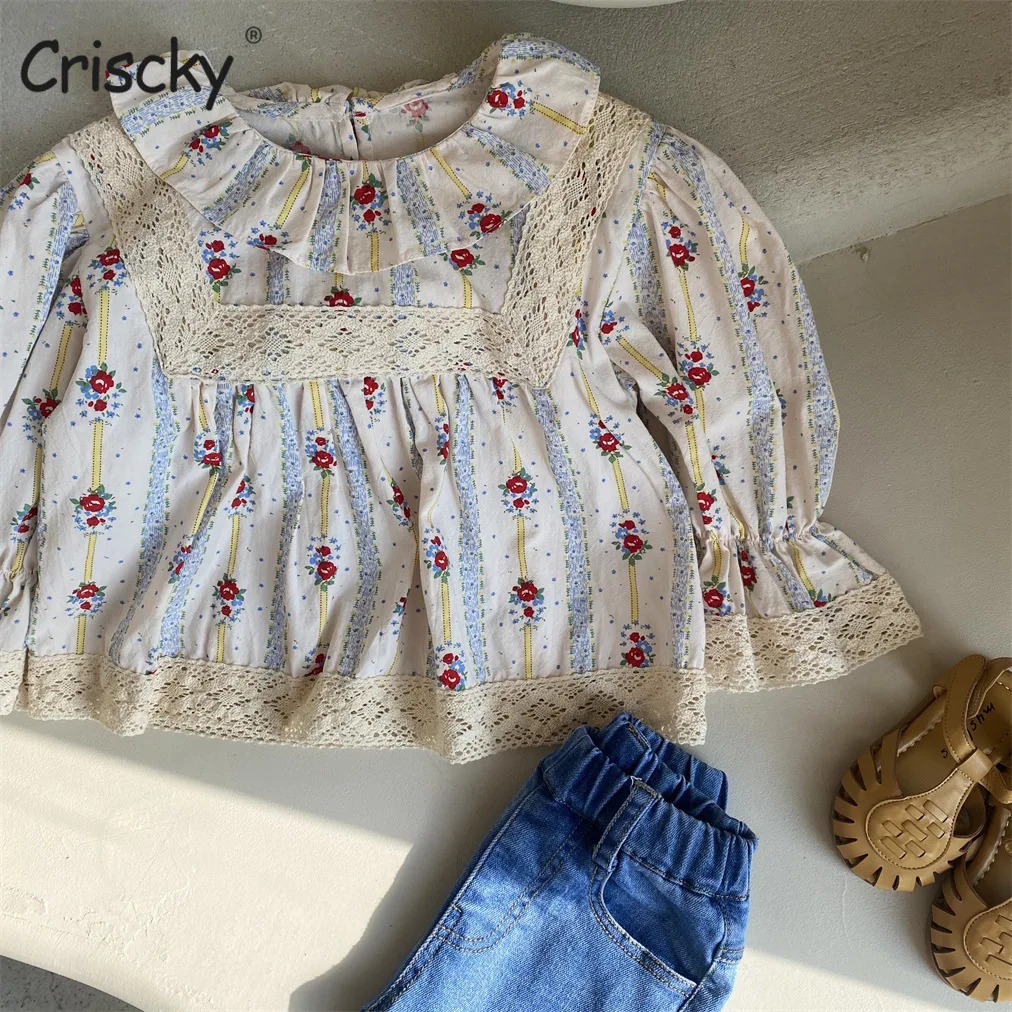 Criscky Girls Blouses Long Sleeve Lace Clothes Baby Spring Summer Shirts Toddler Infant Print Tees Tops Kids Cotton Shirt
Criscky Girls Blouses Long Sleeve Lace Clothes Baby Spring Summer Shirts Toddler Infant Print Tees Tops Kids Cotton Shirt