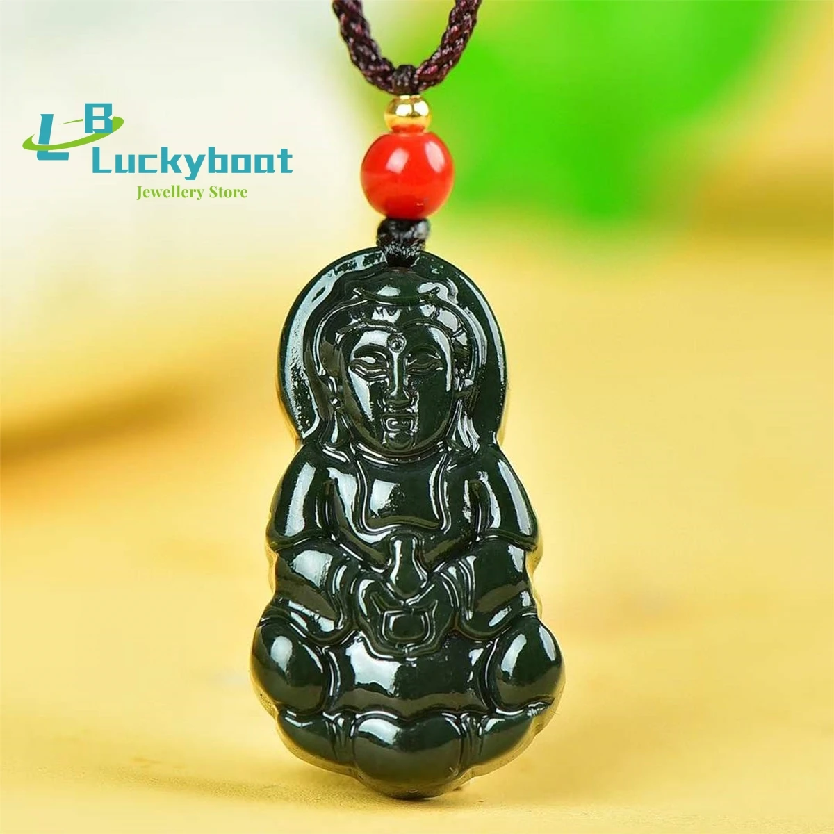 Natural Hetian Qingyu Guanyin Pendant is Simple Personalized Exquisite Fashionable and Versatile for Men and Women
Natural Hetian Qingyu Guanyin Pendant is Simple Personalized Exquisite Fashionable and Versatile for Men and Women