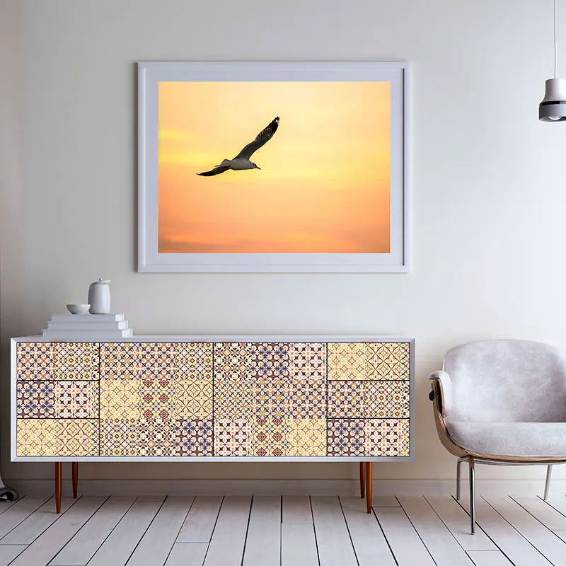 Orange & Black Pattern Matte Surface Floor Sticker Adhesive Tile Decoration Film For Tiles /Ground in Kitchen Bathroom Non-slip
Orange & Black Pattern Matte Surface Floor Sticker Adhesive Tile Decoration Film For Tiles /Ground in Kitchen Bathroom Non-slip