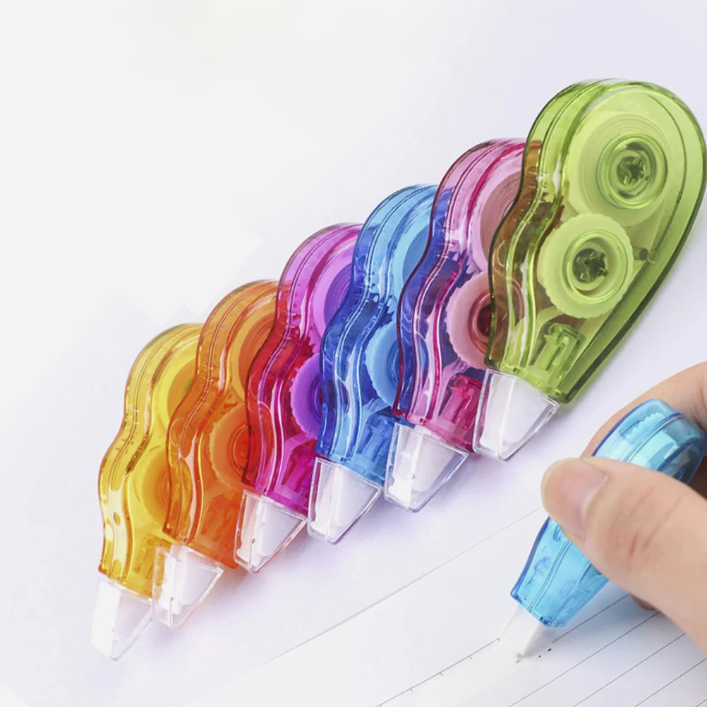 

12 Pcs Correction Tape Mini Corrective Tapes Daily Eraser Convenient Roller Plastic Student School Supplies Studying