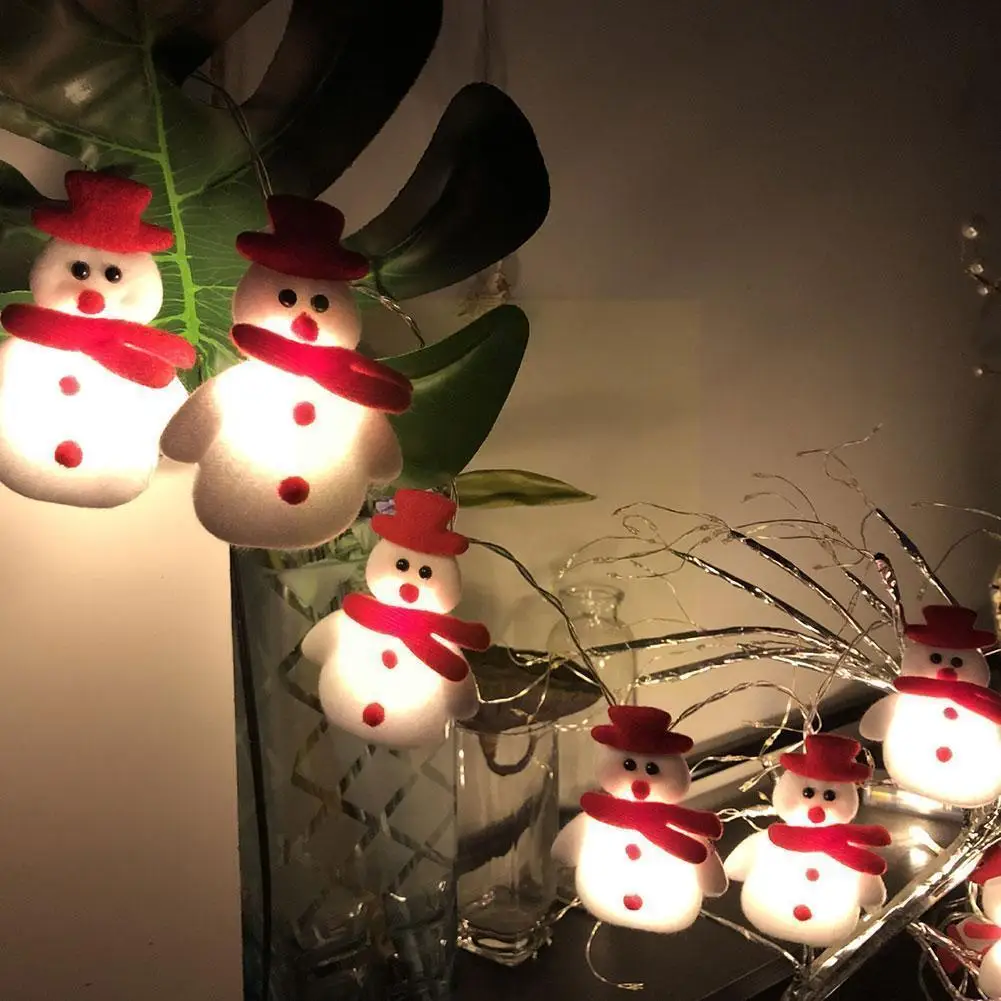 3M 10/20LED Christmas Snowman String Lights Xmas Tree Garland Festive String Light Night Lamp LED Light Atmosphere Ornament P0Q7
3M 10/20LED Christmas Snowman String Lights Xmas Tree Garland Festive String Light Night Lamp LED Light Atmosphere Ornament P0Q7