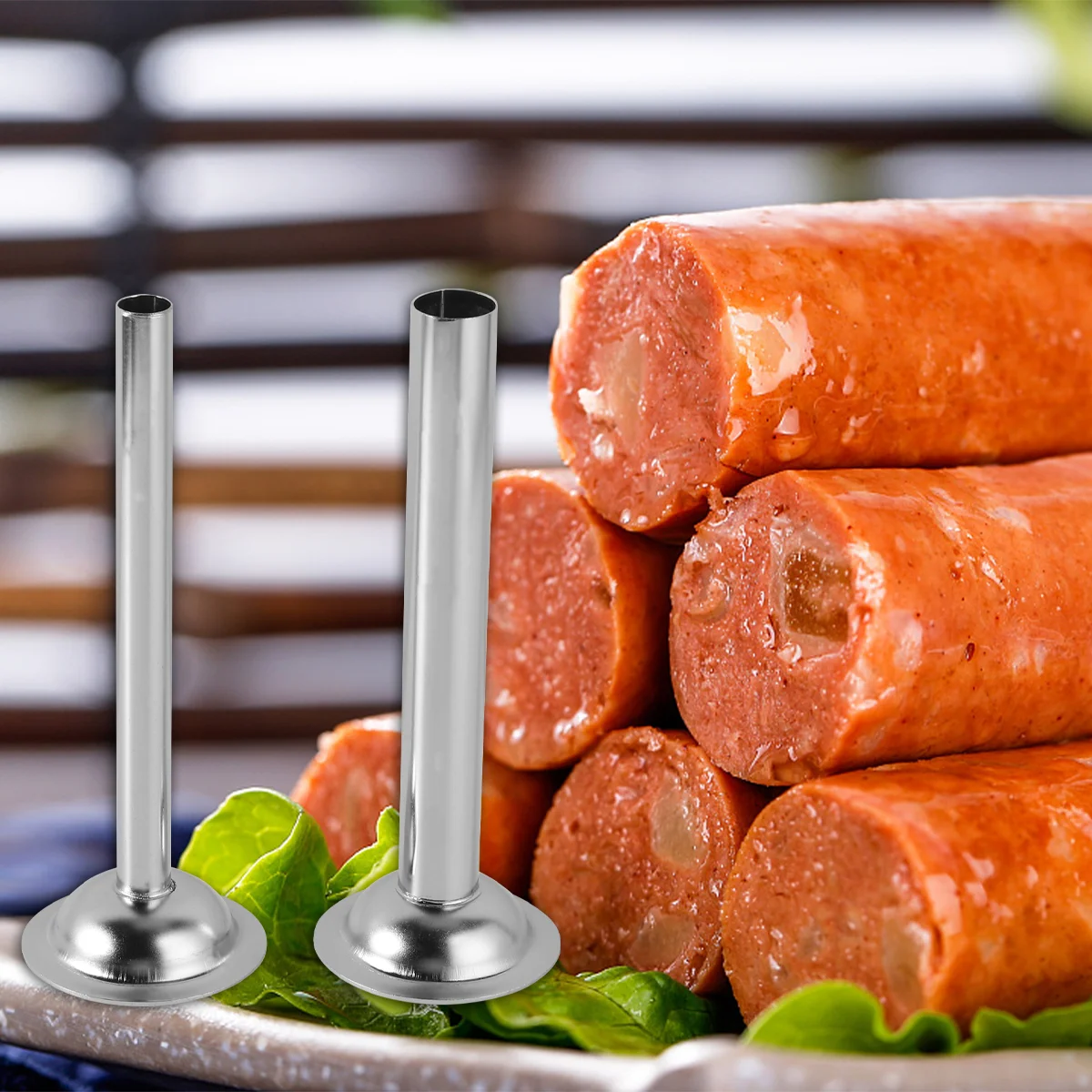 2PCS/Set Sausage Stuffer Funnel Salami Maker Funnel Hand Sausage Maker Sausage Stuffer Grinder Stuffer Tube
2PCS/Set Sausage Stuffer Funnel Salami Maker Funnel Hand Sausage Maker Sausage Stuffer Grinder Stuffer Tube