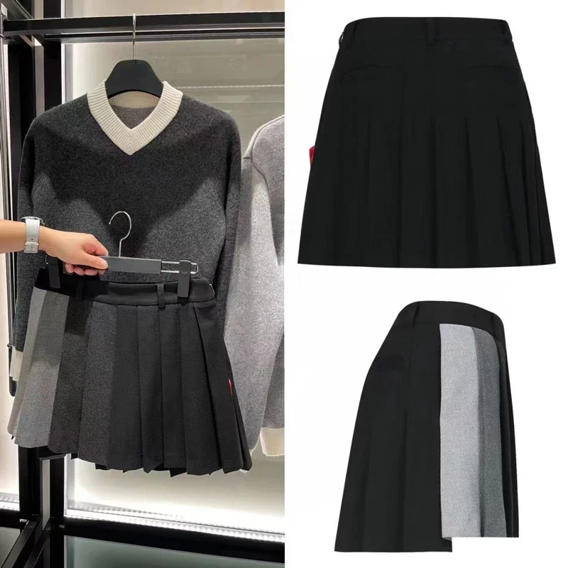 

Women's Korean Golf New Short Skirt Academy Style Reduced Age Autumn/Winter Pleated Skirt