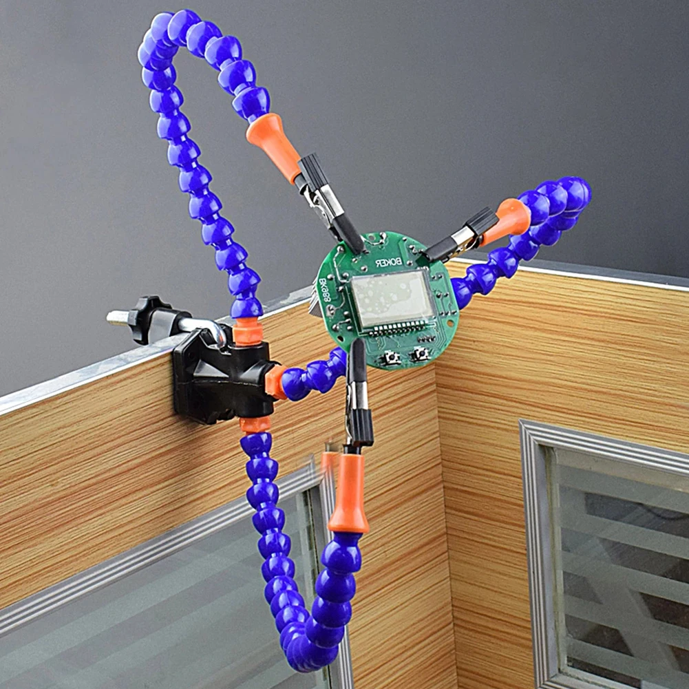 Soldering Station Holder Three Color Light Usb Interface Table Clamp Soldering Station for Electronic Repair/Fixed Circuit Board
Soldering Station Holder Three Color Light Usb Interface Table Clamp Soldering Station for Electronic Repair/Fixed Circuit Board