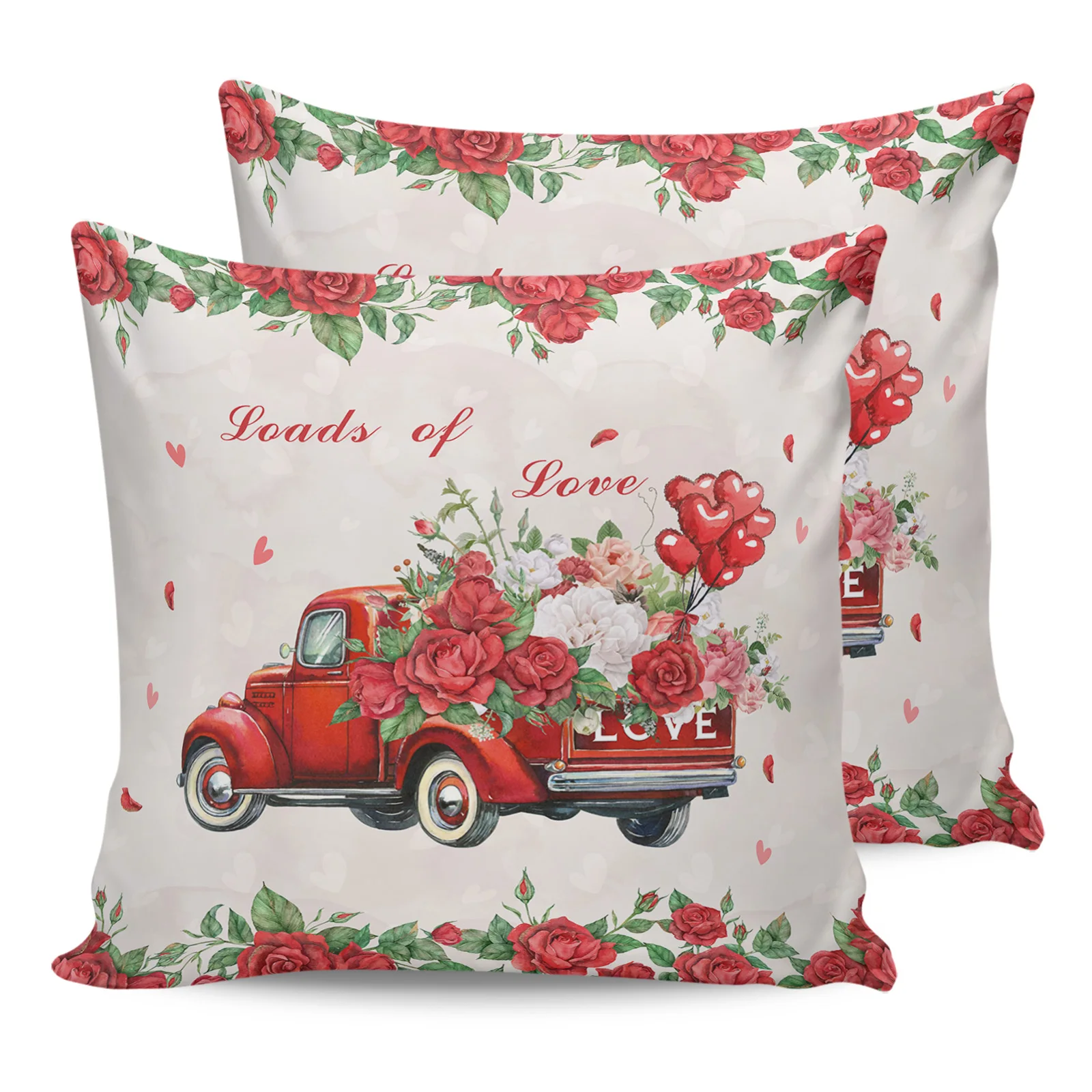 Valentine'S Day Rose Truck Pillowcase Two Piece Set Home Sofa Decor Cushion Cover Pillowcase Bed Pillow Cover
Valentine'S Day Rose Truck Pillowcase Two Piece Set Home Sofa Decor Cushion Cover Pillowcase Bed Pillow Cover