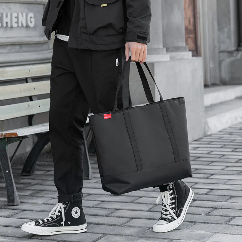 Tote Cloth Black Casual Bags Shoulder 2022 Handbag For Japanese Designer Hand Man Fashion Large Luxury Men's Student Male Oxford
Tote Cloth Black Casual Bags Shoulder 2022 Handbag For Japanese Designer Hand Man Fashion Large Luxury Men's Student Male Oxford