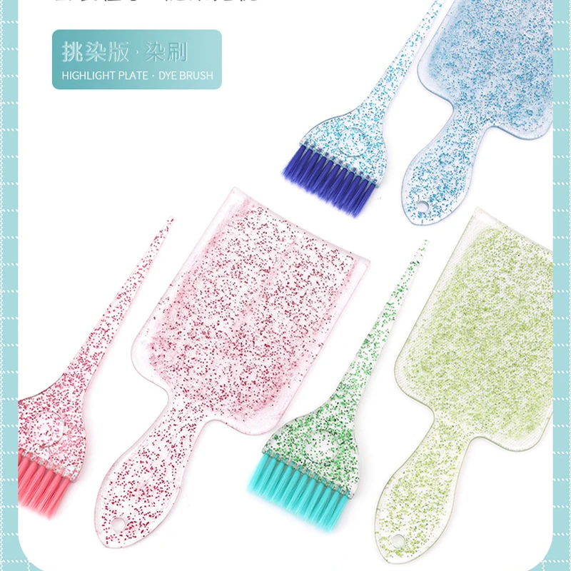 Hair Dyeing Tools Sets Hairdressing Brush Highlighting Board Dyeing Brush Hair Dyeing Stirring Palette Crystal Glitter Hairbrush
Hair Dyeing Tools Sets Hairdressing Brush Highlighting Board Dyeing Brush Hair Dyeing Stirring Palette Crystal Glitter Hairbrush