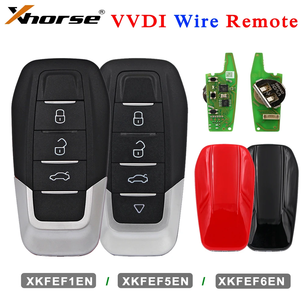 

Xhorse XKFEF1EN XKFEF5EN XKFEF6EN Wire Universal Remotes Car Keys for VVDI2 VVDI MINI Key Tool MAX Pro Keys Programmer