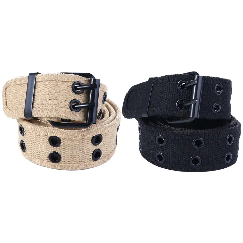 Belt Accessories Hollow For Women Metal Buckle Double Grommet Hole Korean Waist Strap Man Waistband Canvas Waist Belt
Belt Accessories Hollow For Women Metal Buckle Double Grommet Hole Korean Waist Strap Man Waistband Canvas Waist Belt