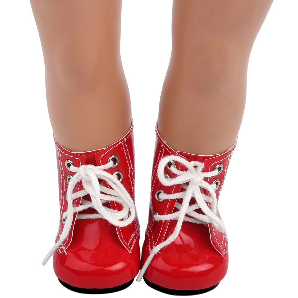 Doll Shoes Red Lace-up Bright Top Boots Martin Boots 18 Inch American Og Girl Doll 43 CM Reborn Baby Boy Doll DIY Toy Gift s21
Doll Shoes Red Lace-up Bright Top Boots Martin Boots 18 Inch American Og Girl Doll 43 CM Reborn Baby Boy Doll DIY Toy Gift s21
