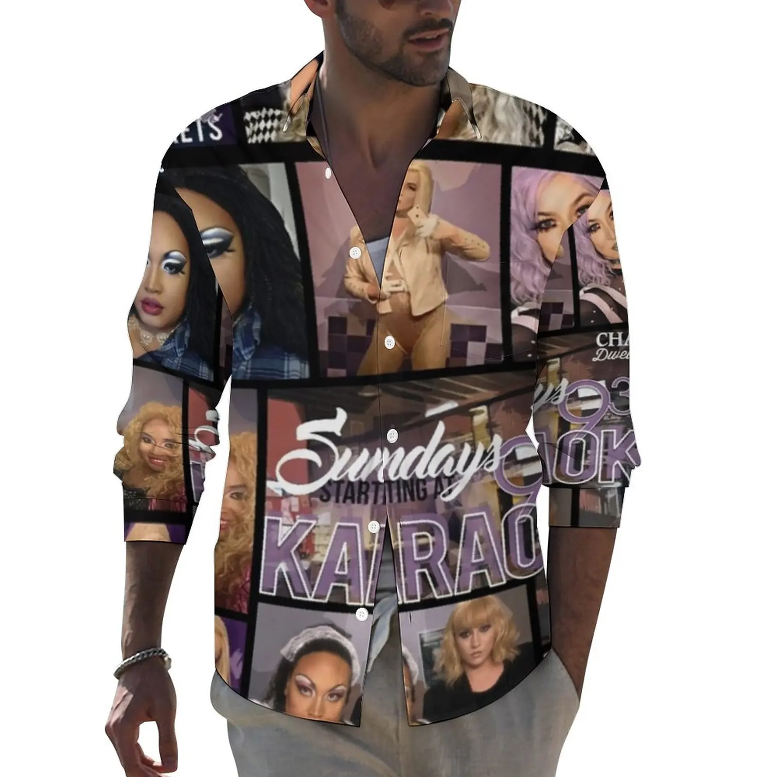 Drag Queen Shirt Man Sunday Karaoke Casual Shirts Autumn Funny Graphic Blouses Long Sleeve Trendy Oversize Clothing Gift
Drag Queen Shirt Man Sunday Karaoke Casual Shirts Autumn Funny Graphic Blouses Long Sleeve Trendy Oversize Clothing Gift
