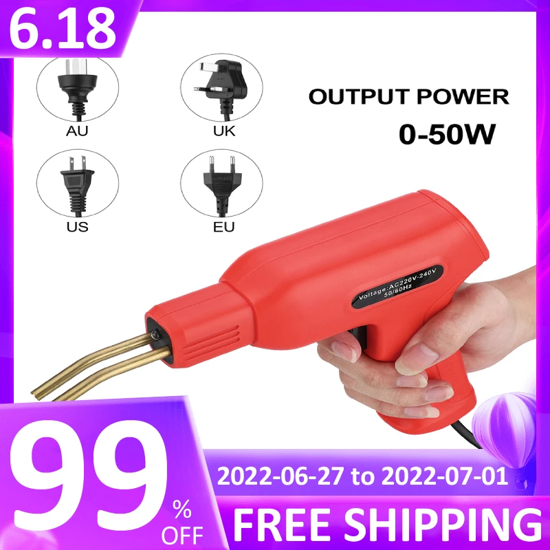 50W Handy Plastic Welder Gun Hot Stapler Welding Machine Soldering Iron for Plastic Welding Staples PVC Car Bumper Repair Tools
50W Handy Plastic Welder Gun Hot Stapler Welding Machine Soldering Iron for Plastic Welding Staples PVC Car Bumper Repair Tools