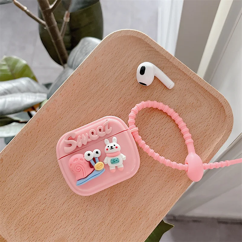 C-142 Cartoon Snail Rabbit AirPods 3 Case Apple AirPods 2 Case Cover AirPods Pro Case IPhone Earphone Accessories Air Pod Case
C-142 Cartoon Snail Rabbit AirPods 3 Case Apple AirPods 2 Case Cover AirPods Pro Case IPhone Earphone Accessories Air Pod Case