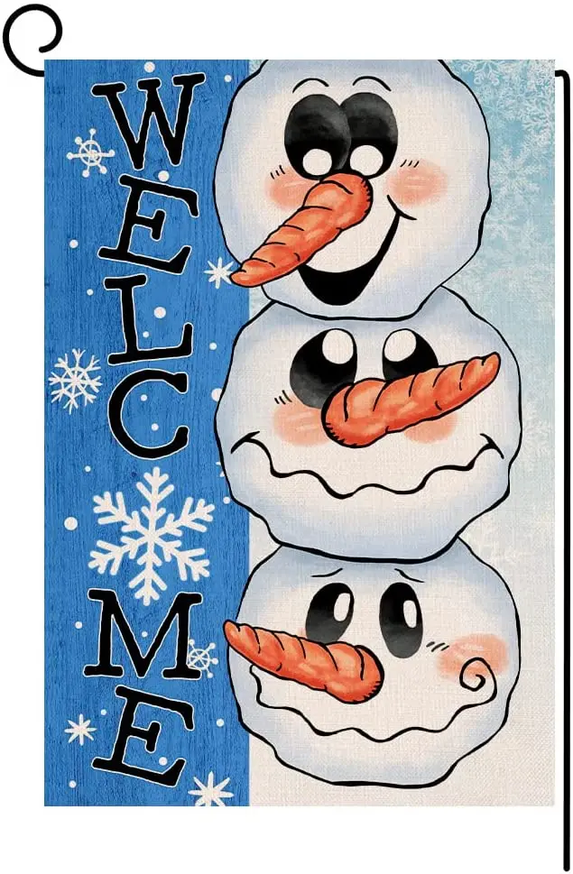 Christmas Snowman Garden Flag 12x18 Inch Vertical Double Sided Welcome Snowflakes Farmhouse Winter Holiday Outside Decorations
Christmas Snowman Garden Flag 12x18 Inch Vertical Double Sided Welcome Snowflakes Farmhouse Winter Holiday Outside Decorations