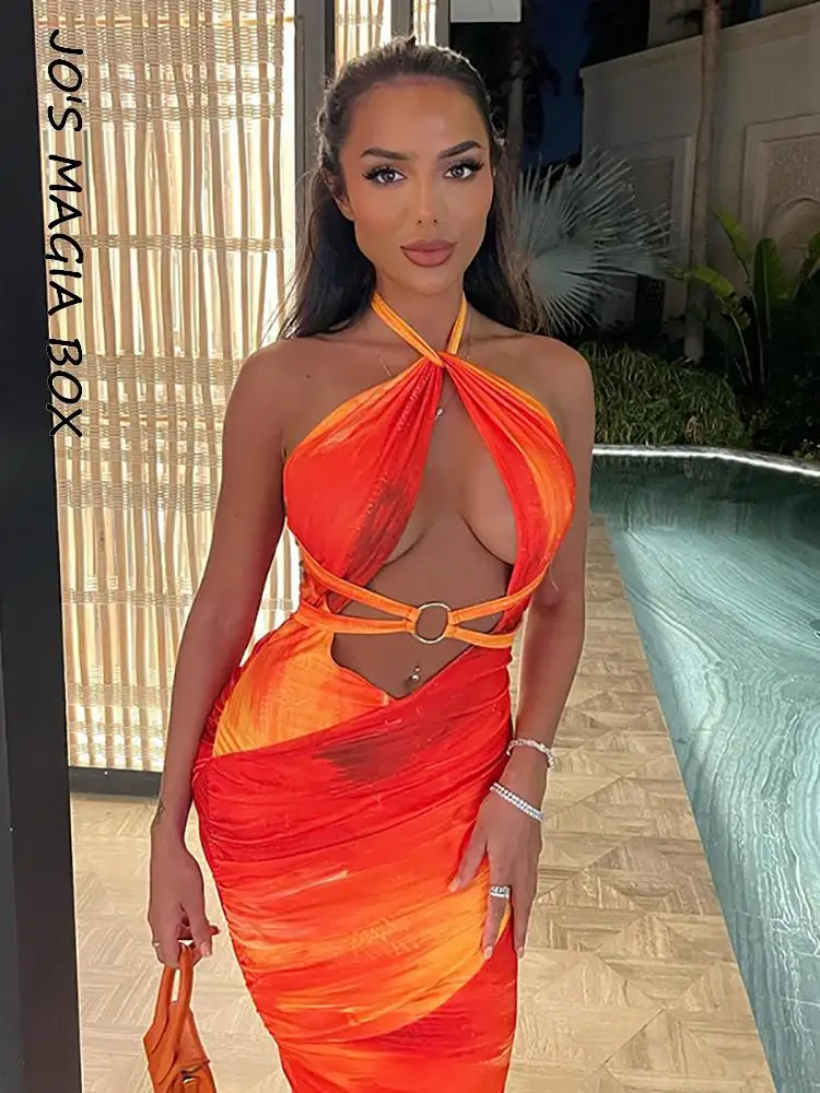 Jo's Magia Box Halter Print Bodycon Sexy Maxi Woman Dress 2022 Summer Hollow Out Backless Party Club Elegant Long Women Dresses
Jo's Magia Box Halter Print Bodycon Sexy Maxi Woman Dress 2022 Summer Hollow Out Backless Party Club Elegant Long Women Dresses