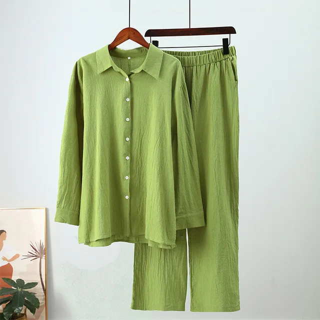 Wide Leg Pants Set Two Piece Set Women Cotton Linen Vintage Boho Maxi Shirt Autumn Holiday Loose Work Streetwear Y2k Outfits
Wide Leg Pants Set Two Piece Set Women Cotton Linen Vintage Boho Maxi Shirt Autumn Holiday Loose Work Streetwear Y2k Outfits