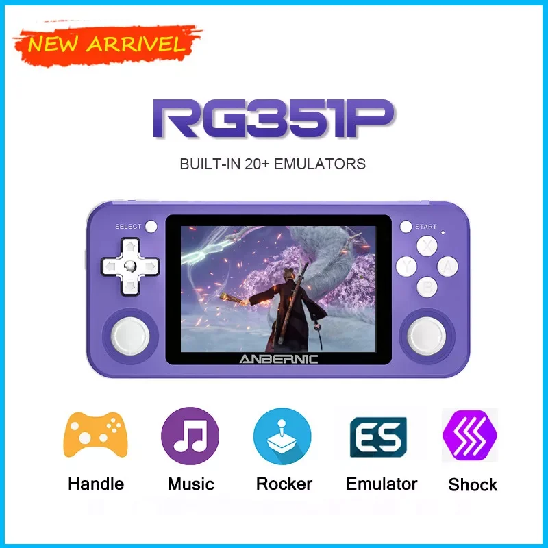 RG351P Video Game Console 3.5" Inch IPS Screen Portable Pocket Retro Handheld Game Player For PS1/N64/PSP/DC/GB With 2500+
RG351P Video Game Console 3.5" Inch IPS Screen Portable Pocket Retro Handheld Game Player For PS1/N64/PSP/DC/GB With 2500+