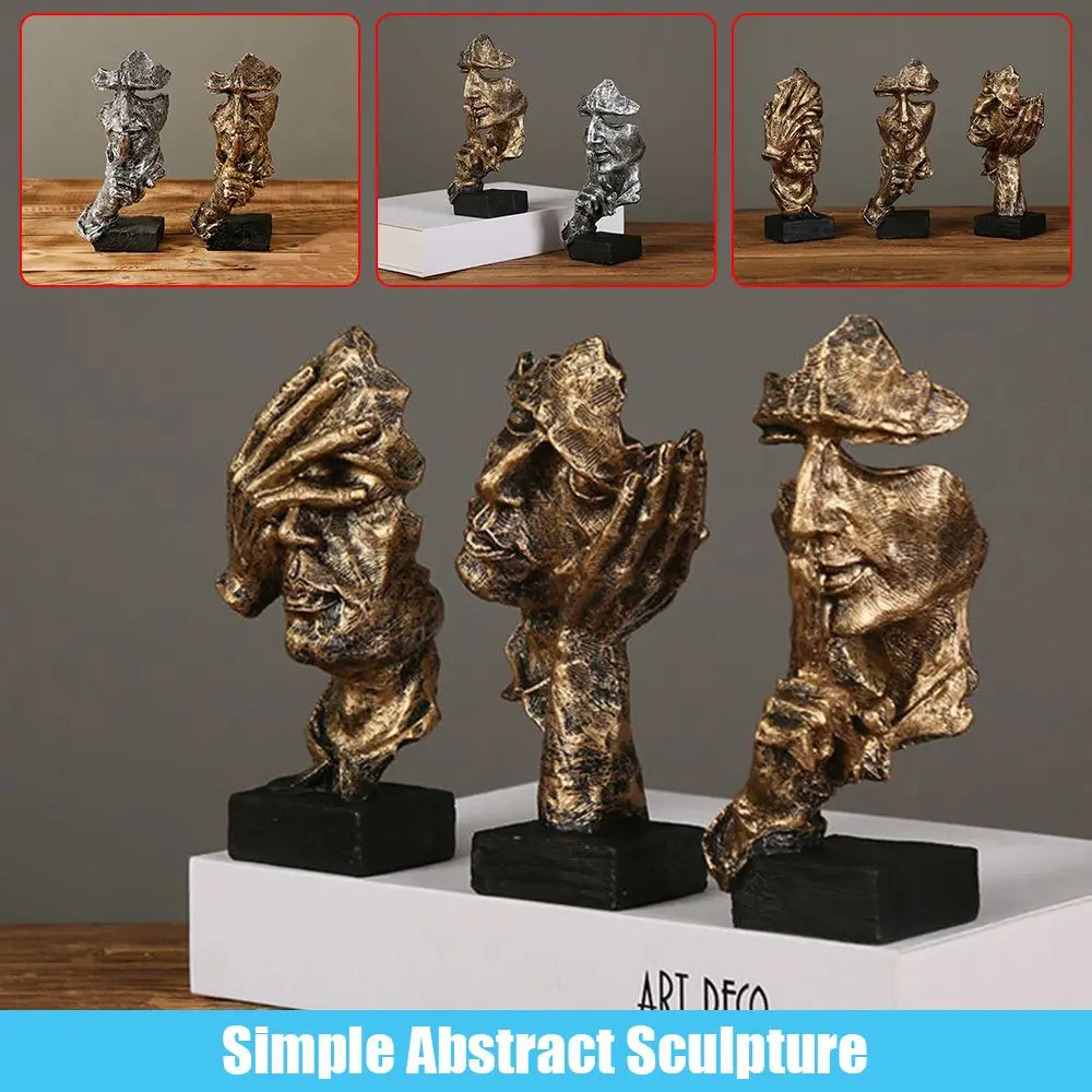 Modern Nordic Resin Home Decoration Thinker Statue Silence Is Golden Abstract Figure Sculpture Small Ornament
Modern Nordic Resin Home Decoration Thinker Statue Silence Is Golden Abstract Figure Sculpture Small Ornament