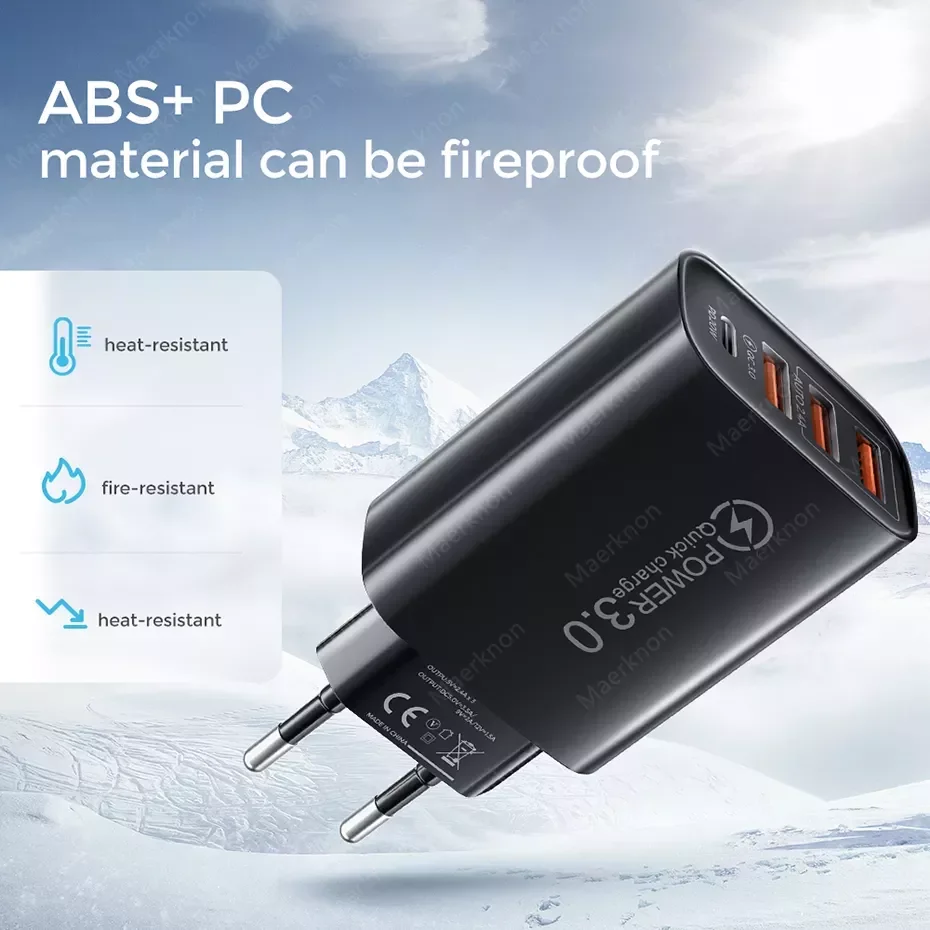 2023NEW USB Type C Charger Quick Charge QC 3.0 pd Fast Charge 12 13 Wall Mobile Charger EU/US Plug 
2023NEW USB Type C Charger Quick Charge QC 3.0 pd Fast Charge 12 13 Wall Mobile Charger EU/US Plug