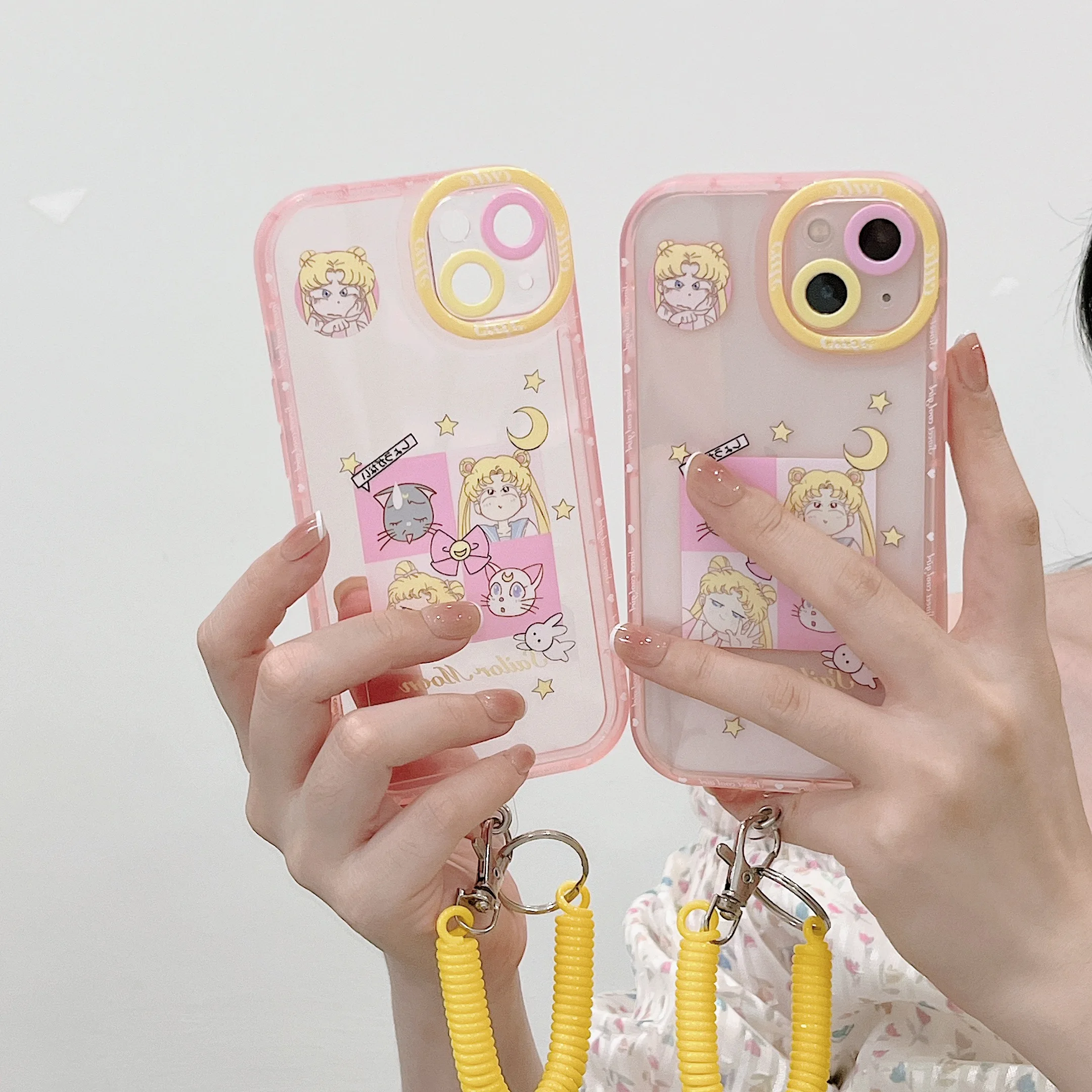 Anime Sailor Moon Lanyard Phone Cases For iPhone 13 12 11 Pro Max XR XS MAX X 2020 Cartoon Lady Girl Shockproof Soft TPU Shell
Anime Sailor Moon Lanyard Phone Cases For iPhone 13 12 11 Pro Max XR XS MAX X 2020 Cartoon Lady Girl Shockproof Soft TPU Shell