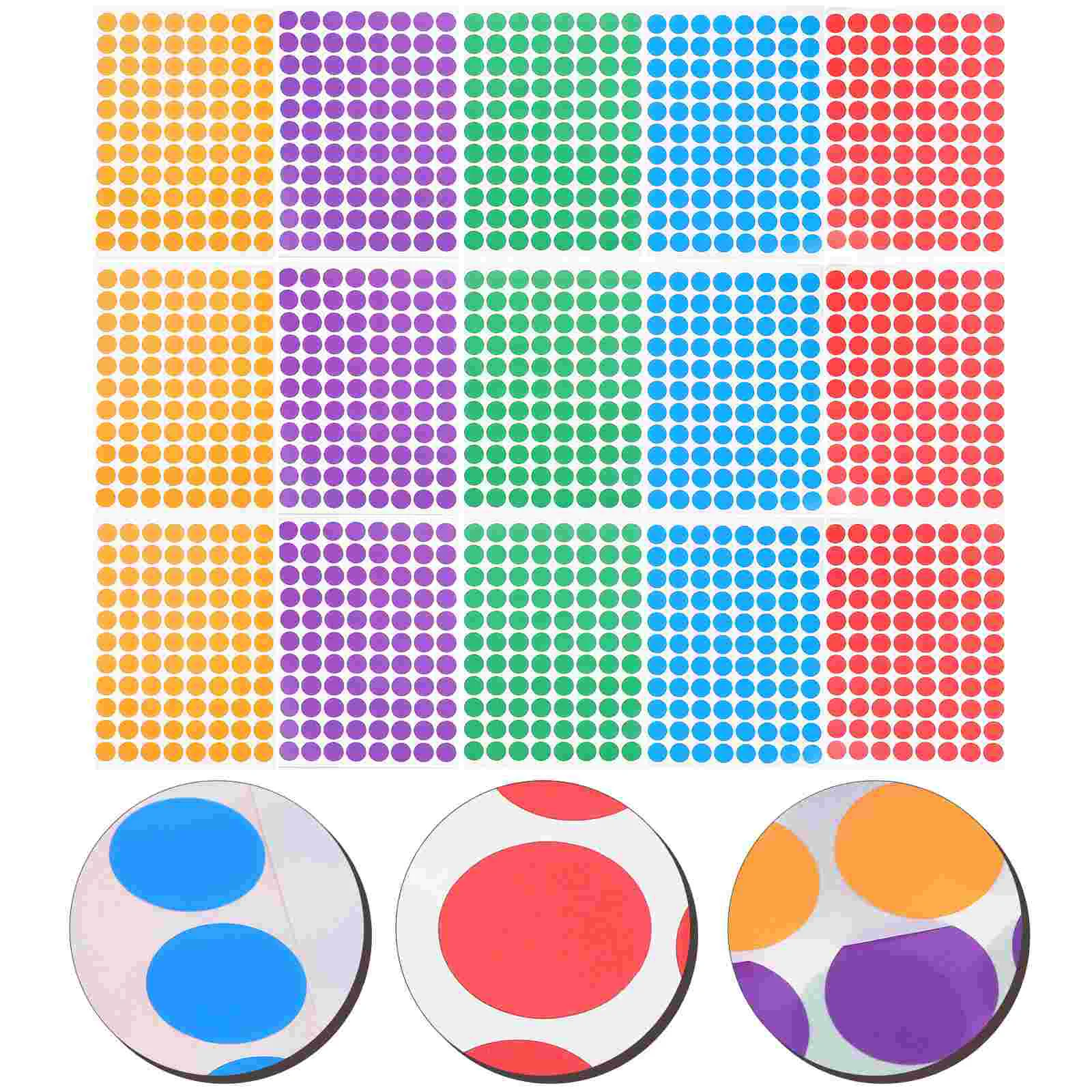 15 Sheets Sticker Paper Name Tag Stickers Children Circle Classified Marking Dot Round Label Seal Adhesive Labels Gift
15 Sheets Sticker Paper Name Tag Stickers Children Circle Classified Marking Dot Round Label Seal Adhesive Labels Gift