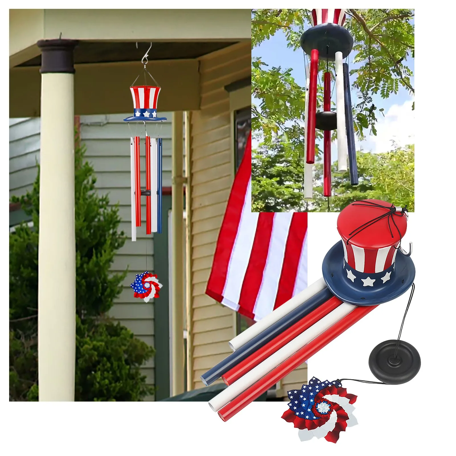 Ветронепроницаемые колокольчики для улицы, уникальные алюминиевые музыкальные ветронепроницаемые колокольчики, подвесные украшения, День Независимости, ветер, солнечный свет, Фотоэлементы
Ветронепроницаемые колокольчики для улицы, уникальные алюминиевые музыкальные ветронепроницаемые колокольчики, подвесные украшения, День Независимости, ветер, солнечный свет, Фотоэлементы