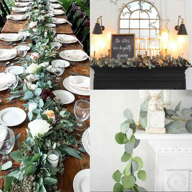 2M New Artificial Eucalyptus Garland Hanging Rattan Wedding Greenery Party Home Garden Decor Vines Rattan artificial Fake Plants
2M New Artificial Eucalyptus Garland Hanging Rattan Wedding Greenery Party Home Garden Decor Vines Rattan artificial Fake Plants