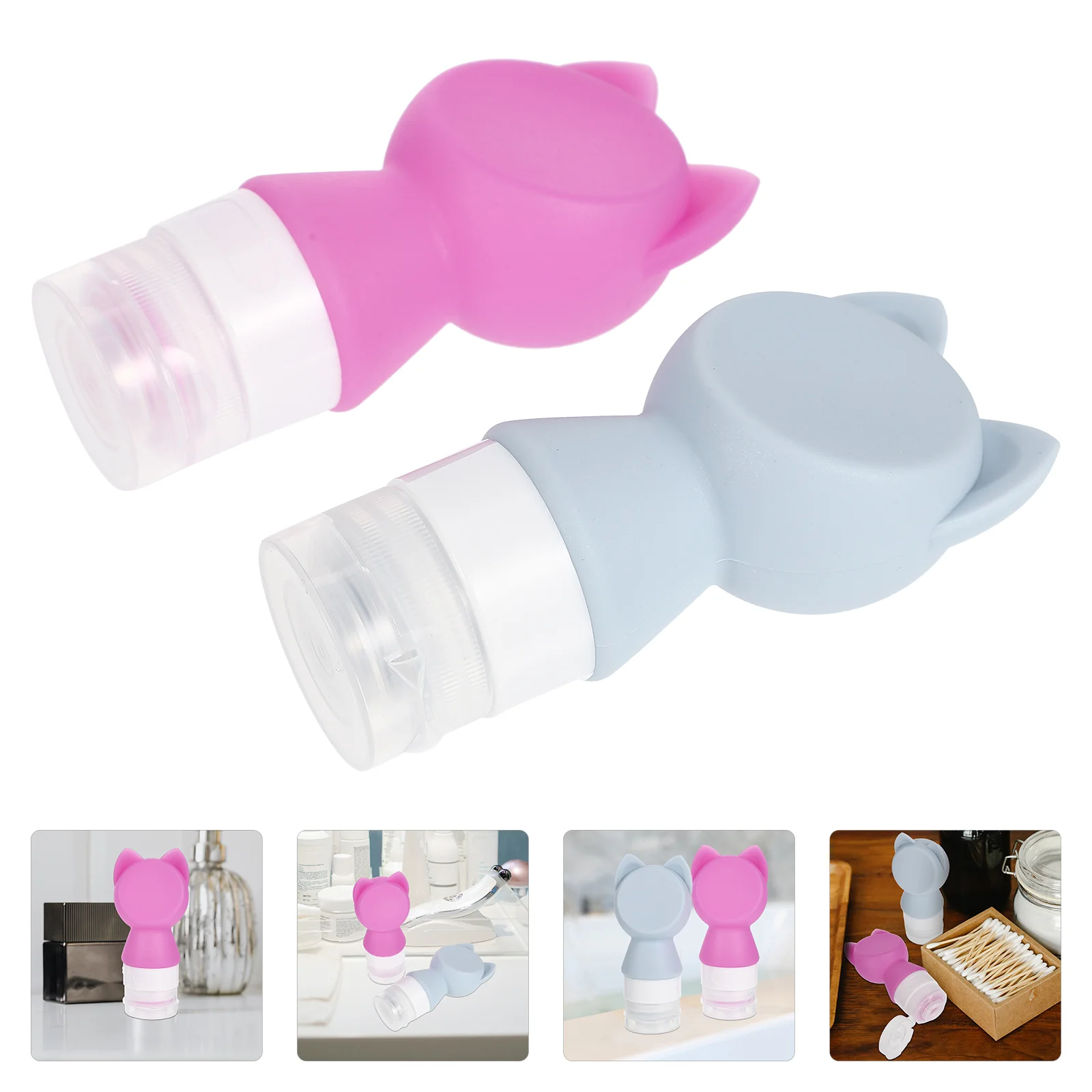 2 Pcs Bottled Travel Liquid Container Refillable Small Bottles Dispenser Toiletry Silicone Lotion Pp Supple Supplies
2 Pcs Bottled Travel Liquid Container Refillable Small Bottles Dispenser Toiletry Silicone Lotion Pp Supple Supplies