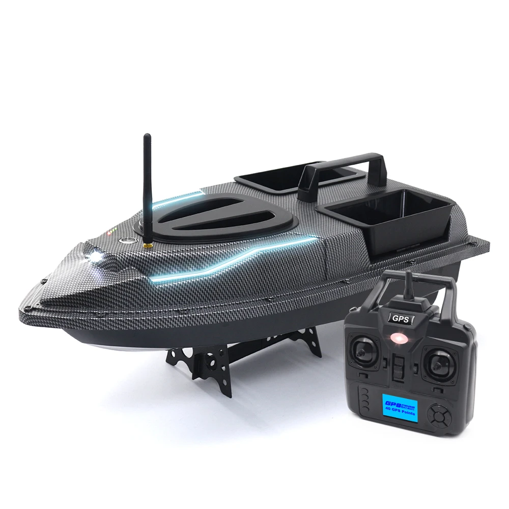 

GPS Fish Finder 500m Remote Control Boat Dual Motor RC Fishing Bait Boat 1.5KG Loading Support Automatic Cruise/Return/Route