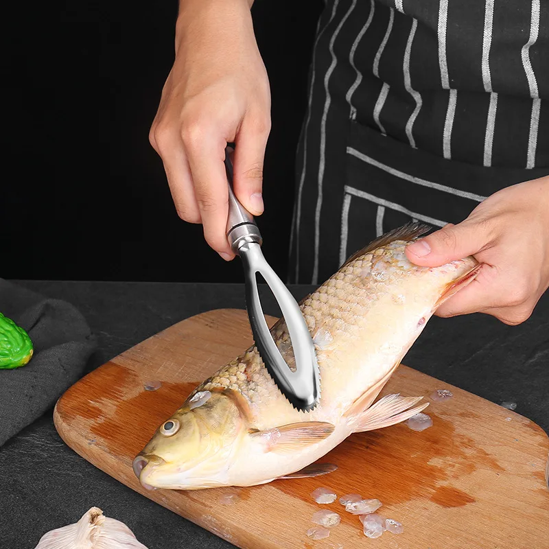 Stainless Steel Scraping Fish Scale Remover Cleaner Brush Skin Brush Grater Fish Knife Cleaning Peeling Skin Scraper Fish Scaler
Stainless Steel Scraping Fish Scale Remover Cleaner Brush Skin Brush Grater Fish Knife Cleaning Peeling Skin Scraper Fish Scaler