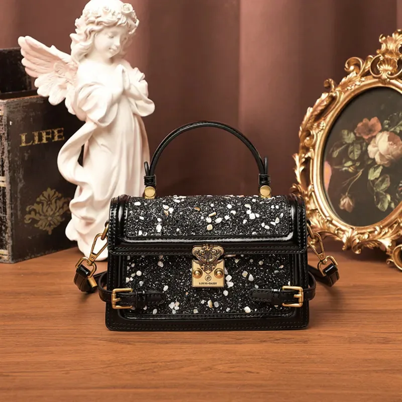 Genuine Leather Sunset Star Stone Lock Handbag Women's Bag 2023 New Fashion Single Shoulder Satchels High Quality Bolso Channels
Genuine Leather Sunset Star Stone Lock Handbag Women's Bag 2023 New Fashion Single Shoulder Satchels High Quality Bolso Channels