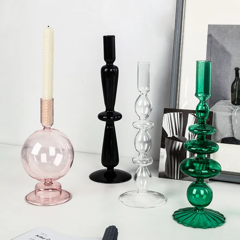Light luxury glass candlestick ins homestay home romantic candlelight dinner decoration retro decoration vase flower arrangement
Light luxury glass candlestick ins homestay home romantic candlelight dinner decoration retro decoration vase flower arrangement