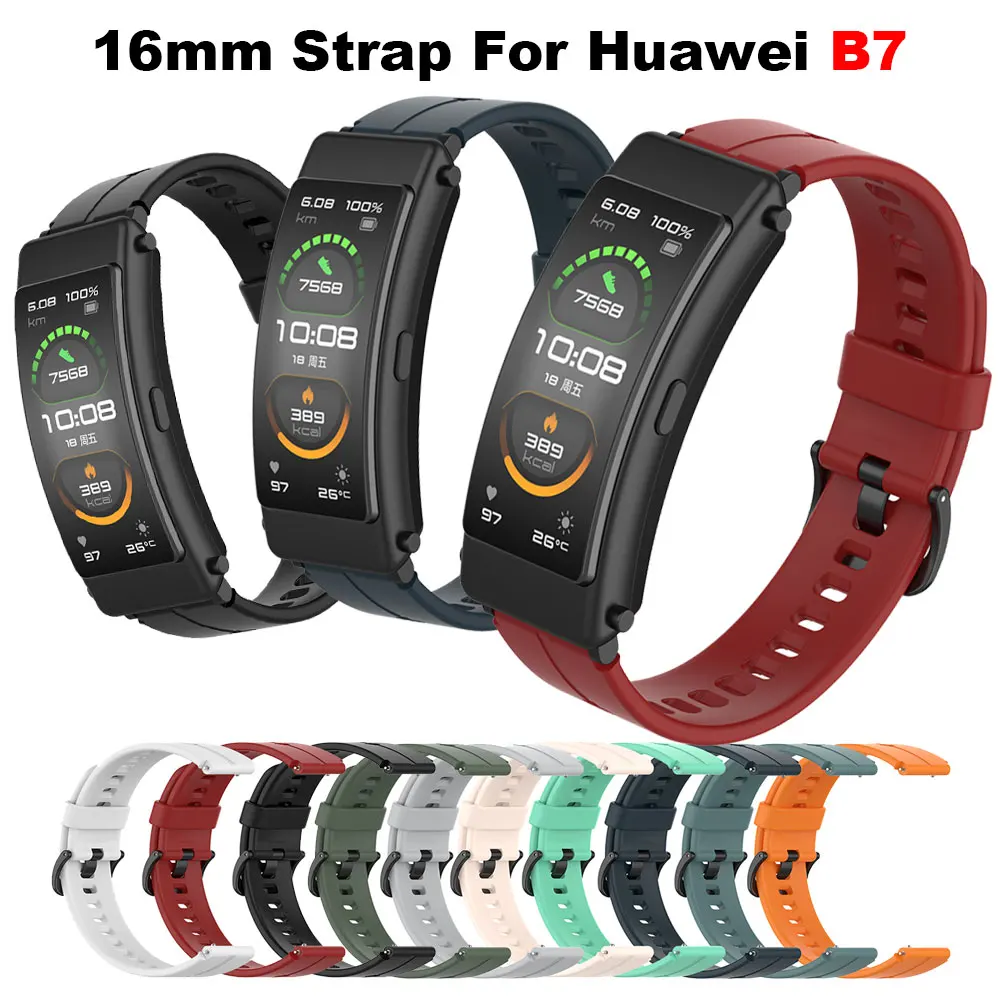 Ремешок силиконовый для смарт-часов Huawei Talkband B7, спортивный браслет для Huawei Band B7, аксессуары для наручных часов, 16 мм
Ремешок силиконовый для смарт-часов Huawei Talkband B7, спортивный браслет для Huawei Band B7, аксессуары для наручных часов, 16 мм
