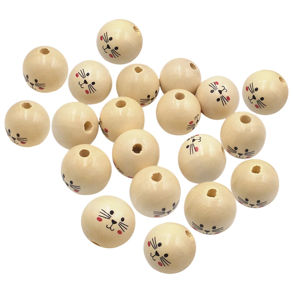 20 Pcs Cat Wooden Beads Decked Accessories Bracelets Crafts Holes Cute Pattern Wreath Large Jewelry Making
20 Pcs Cat Wooden Beads Decked Accessories Bracelets Crafts Holes Cute Pattern Wreath Large Jewelry Making