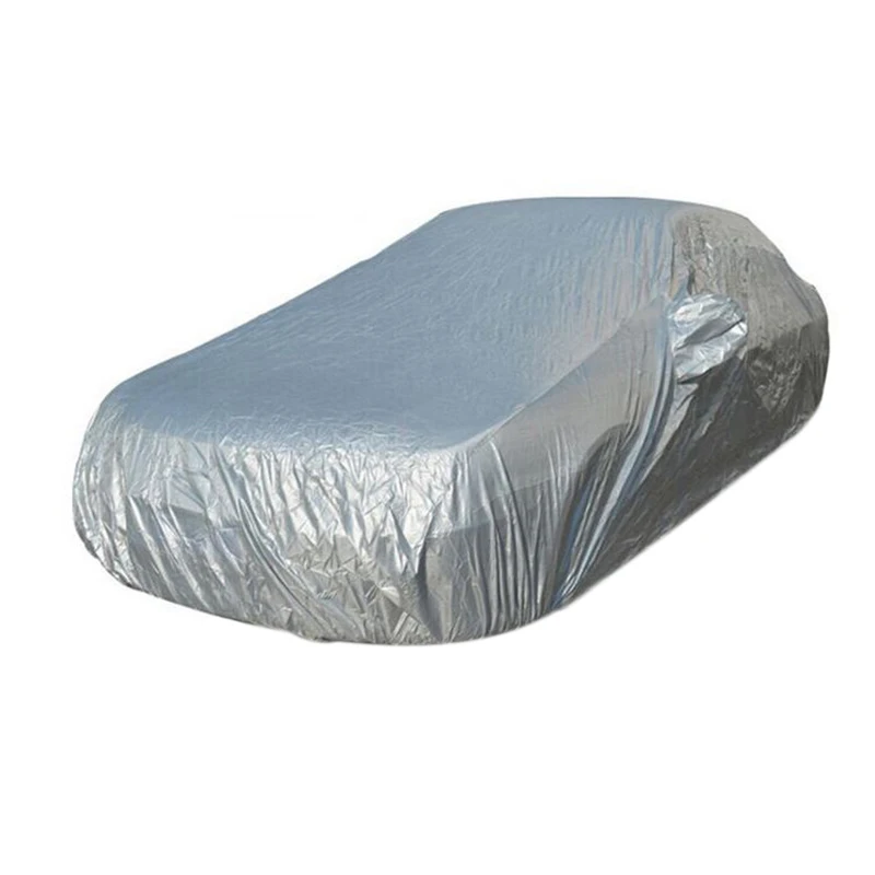 

170T Серебряный тканевый чехол для автомобиля Водонепроницаемая Куртка Защита от солнца защита от УФ пыли дождь защитная одежда