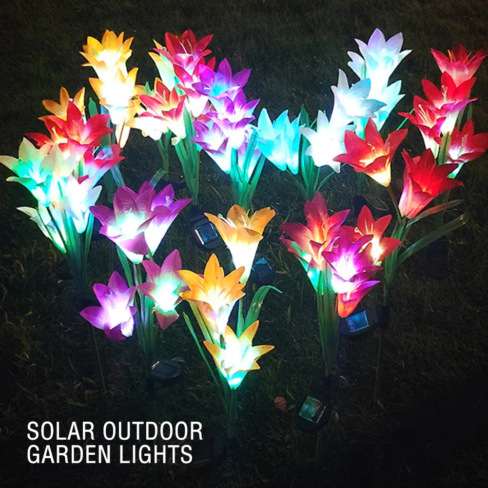 Lily Flowers Solar Light LED Fireworks Lamp Solar Powered Waterproof Outdoor Garden Light Lawn Automatic Lamp
Lily Flowers Solar Light LED Fireworks Lamp Solar Powered Waterproof Outdoor Garden Light Lawn Automatic Lamp