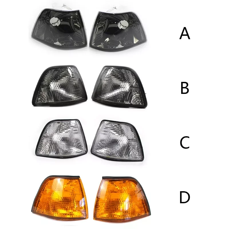 1 Pair Left & Right Corner Turn Signal Lights With Yellow/Smoke/White/ Lens For 3 Series E36 4DR 1992-1998
1 Pair Left & Right Corner Turn Signal Lights With Yellow/Smoke/White/ Lens For 3 Series E36 4DR 1992-1998