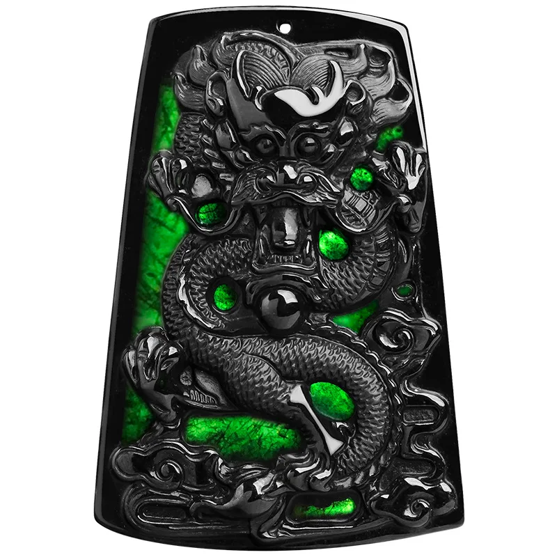 Burmese Jade Dragon Pendant Necklaces Talismans Luxury Jewelry Charm Emerald Natural Necklace Gifts for Women Black Jadeite
Burmese Jade Dragon Pendant Necklaces Talismans Luxury Jewelry Charm Emerald Natural Necklace Gifts for Women Black Jadeite
