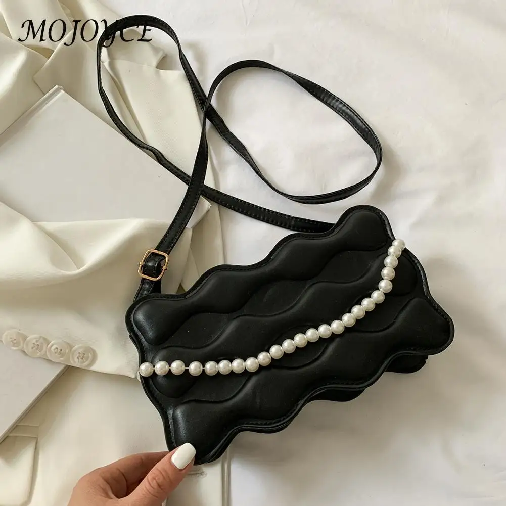 Fashion Women Crossbody Bag Wave Embossing Casual Ladies Pearl PU Leather Purse Ladies Casual Luxurious Messenger Bag
Fashion Women Crossbody Bag Wave Embossing Casual Ladies Pearl PU Leather Purse Ladies Casual Luxurious Messenger Bag
