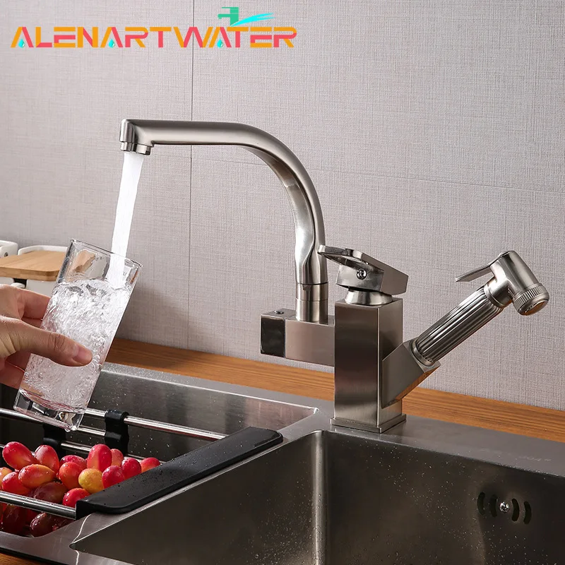 Смеситель для кухонной мойки, черный гибкий Выдвижной кран с пружинным носиком, хромированный никелевый
Смеситель для кухонной мойки, черный гибкий Выдвижной кран с пружинным носиком, хромированный никелевый