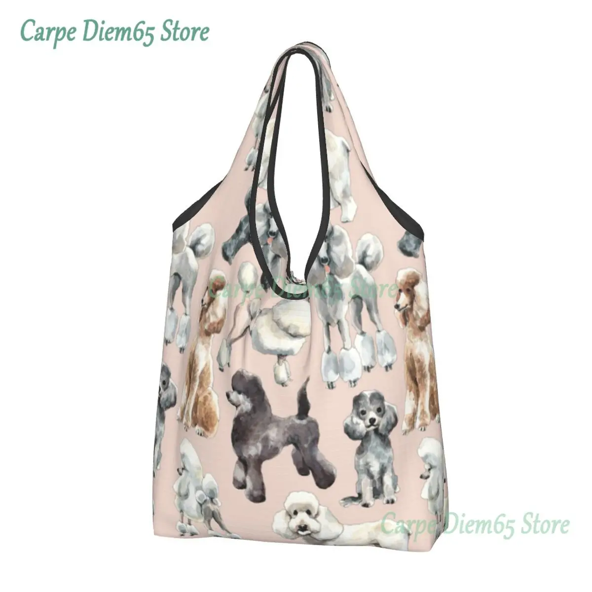 Fashion Printed Poodle Mouth Face Tote Shopping Bag Portable Shopper Shoulder Oodles Of Poodles Facial Handbag
Fashion Printed Poodle Mouth Face Tote Shopping Bag Portable Shopper Shoulder Oodles Of Poodles Facial Handbag