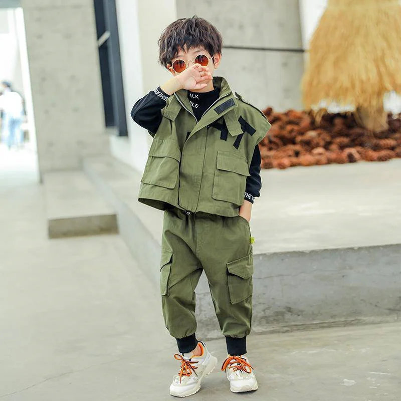 Boys Suit Sweatshirts +Pants +Vest Cotton 3Pcs/Sets Spring Autumn Thicken Sports Sets Comfortable Children Clothing Kids Clothes
Boys Suit Sweatshirts +Pants +Vest Cotton 3Pcs/Sets Spring Autumn Thicken Sports Sets Comfortable Children Clothing Kids Clothes