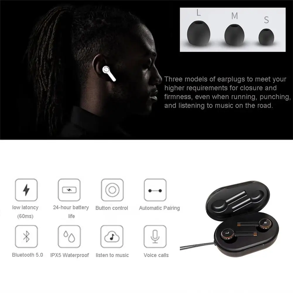 Игровая Bluetooth-гарнитура L2, наушники-вкладыши, стерео, шумоподавление, длительный срок службы батареи, Беспроводные спортивные наушники, нау...
Игровая Bluetooth-гарнитура L2, наушники-вкладыши, стерео, шумоподавление, длительный срок службы батареи, Беспроводные спортивные наушники, нау...