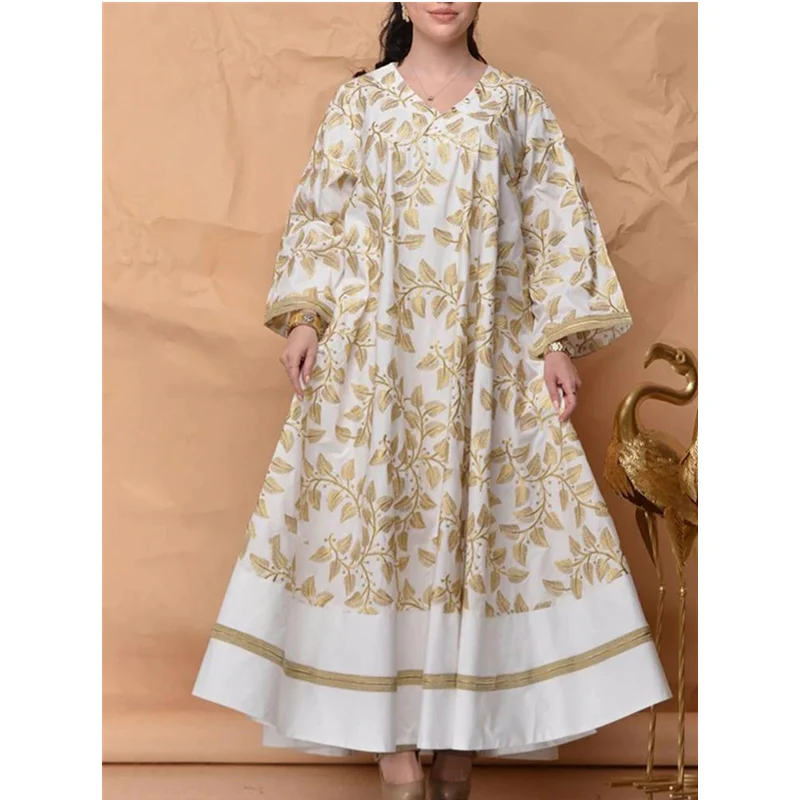 Print Vintage Maxi Kaftan Cover Up Female Robe Cotton Arabes Abaya Islamic Clothing Women Fashion Muslim Dress
Print Vintage Maxi Kaftan Cover Up Female Robe Cotton Arabes Abaya Islamic Clothing Women Fashion Muslim Dress