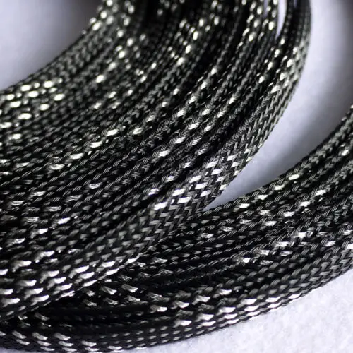 Each 10m of Black Sliver 12mm and 20mm High Density PET Braided Expandable Sleeve Wire Wrap Insulated Nylon Protector Sheath
Each 10m of Black Sliver 12mm and 20mm High Density PET Braided Expandable Sleeve Wire Wrap Insulated Nylon Protector Sheath