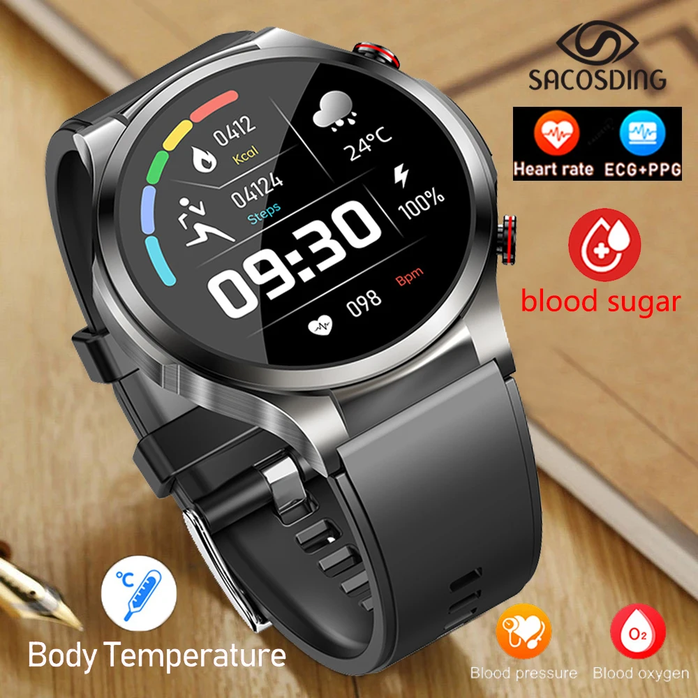 2023 SACOSDING Noninvasive Blood Sugar ECG+PPG Smart Watch Men Heart Rate Blood Oxygen Health Smartwatch Women IP67 Waterproof
2023 SACOSDING Noninvasive Blood Sugar ECG+PPG Smart Watch Men Heart Rate Blood Oxygen Health Smartwatch Women IP67 Waterproof