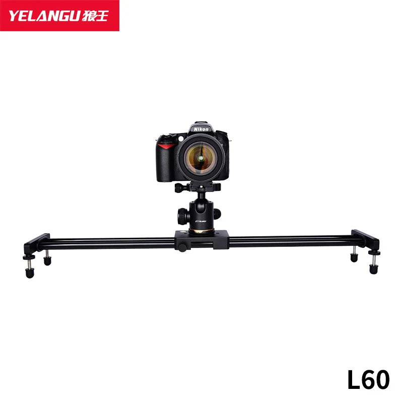 YELANGU Camera Slider L60A Dolly Rail Video Stabilizer Double-Track Rail Design DSLR Camera Video Slider 
YELANGU Camera Slider L60A Dolly Rail Video Stabilizer Double-Track Rail Design DSLR Camera Video Slider