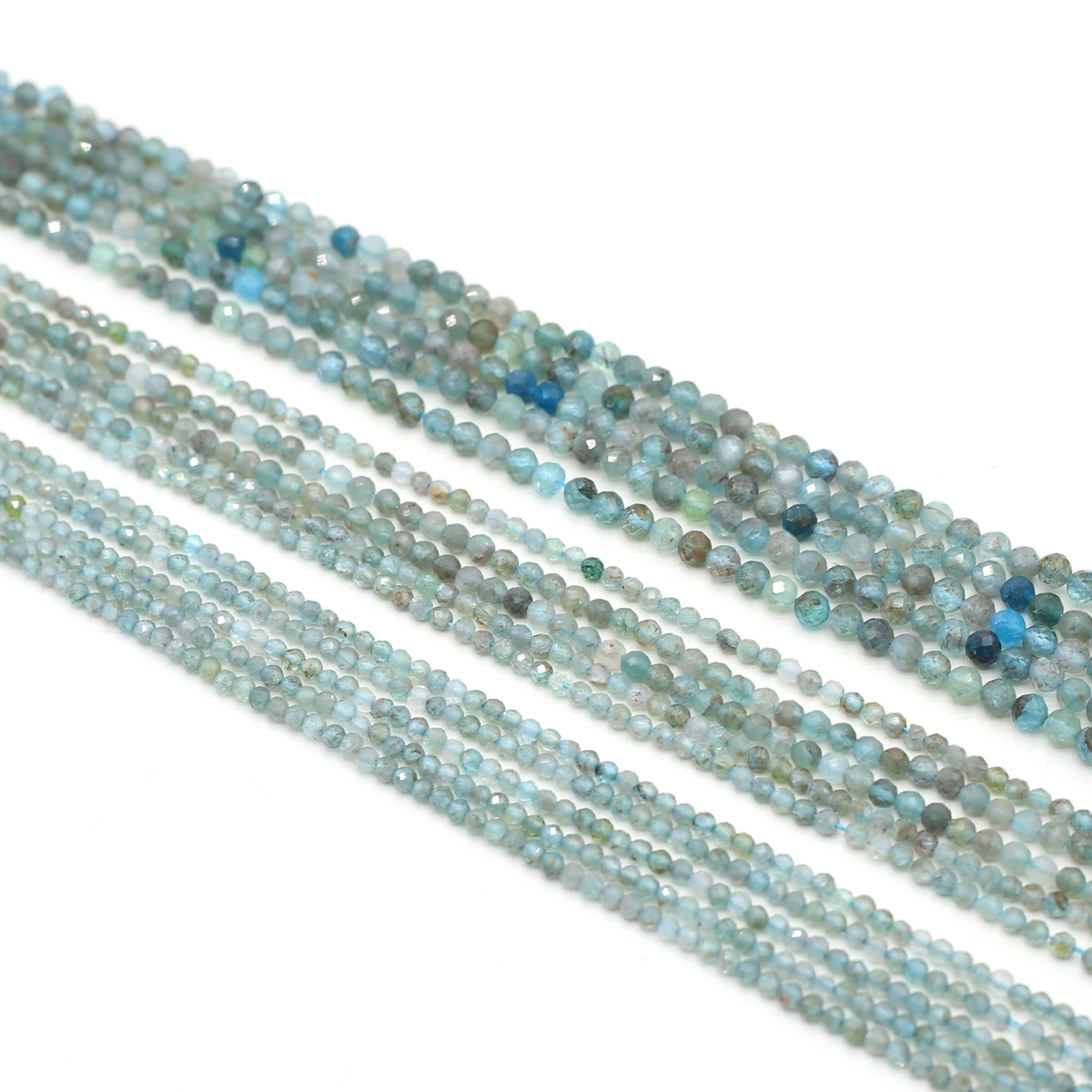 

Round Apatite Beads Faceted Natural Semi-Precious Stones Loose Spacer Beads for Jewelry Making DIY Necklace Accessories 38cm