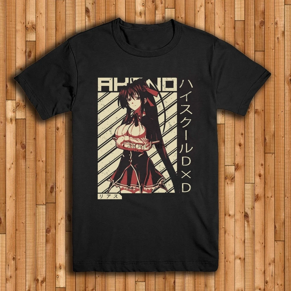 Akeno Himejima рубашка старшая школа DxD винтажная аниме футболка аутентичная - купить по